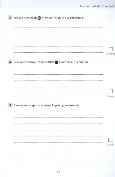Safar Islamic Studies Workbook Level 5
