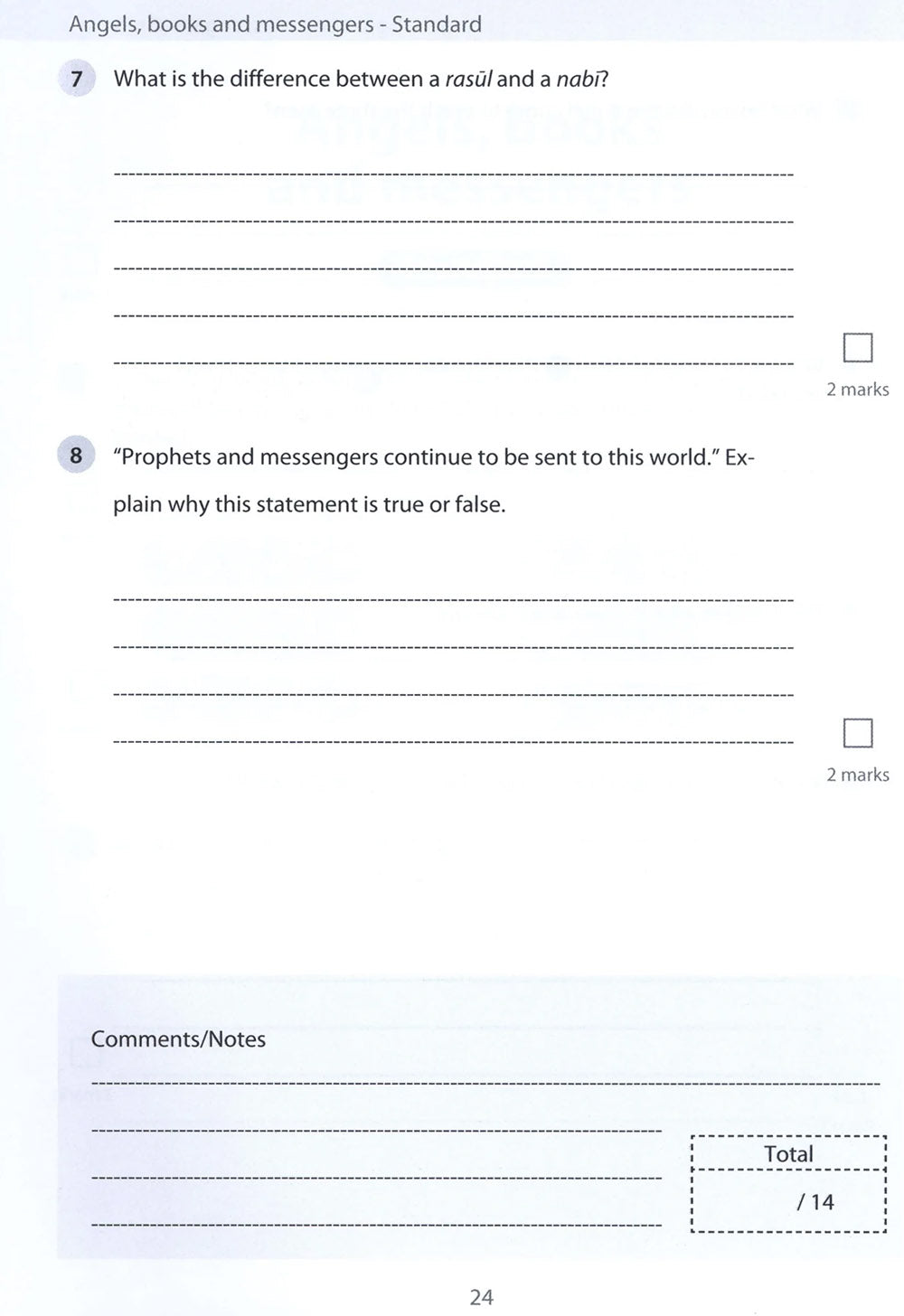 Safar Islamic Studies Workbook Level 5
