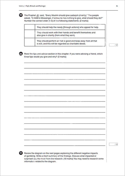 Safar Islamic Studies Workbook Level 8