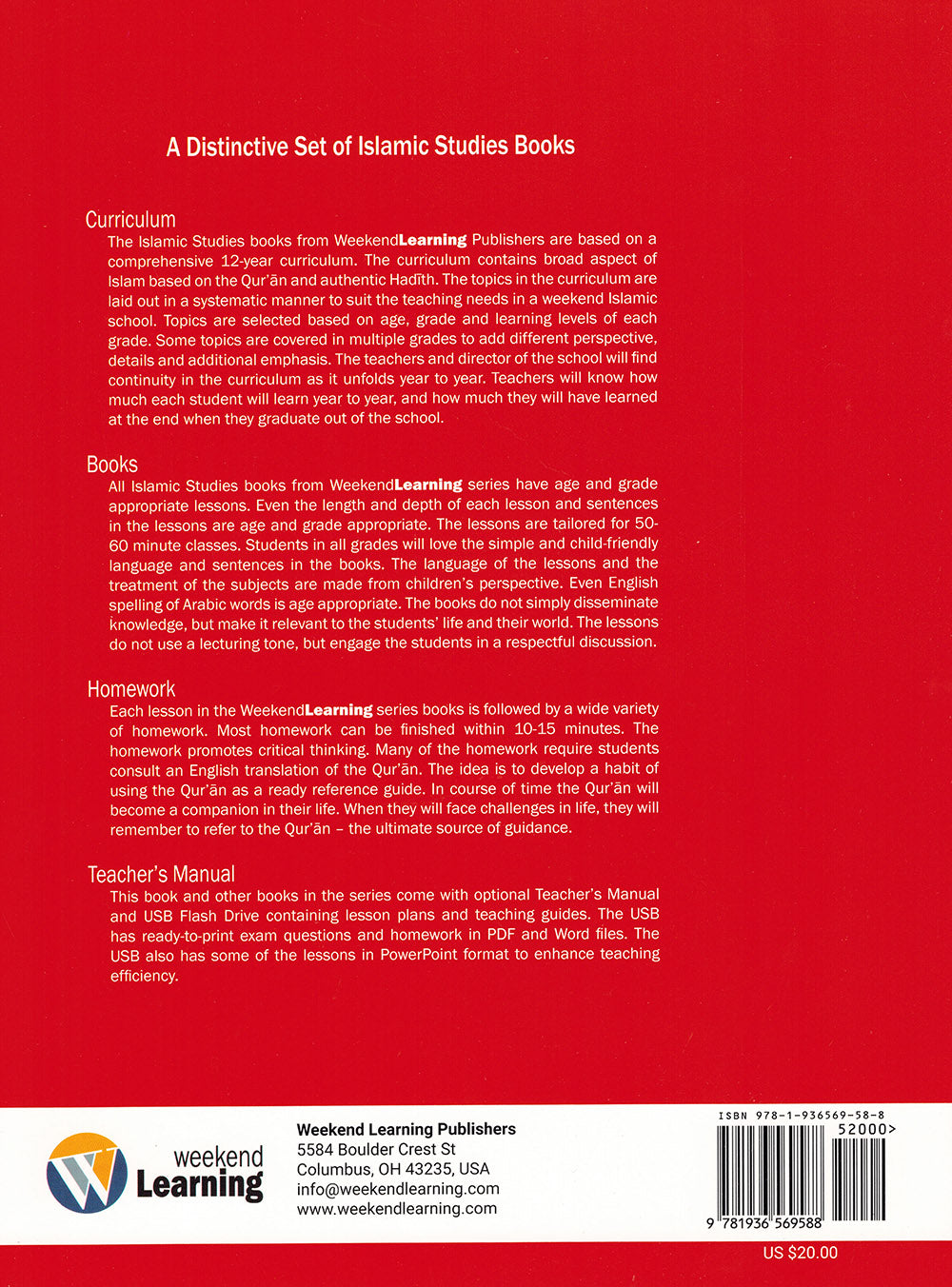 Weekend Learning Islamic Studies Textbook Level 2