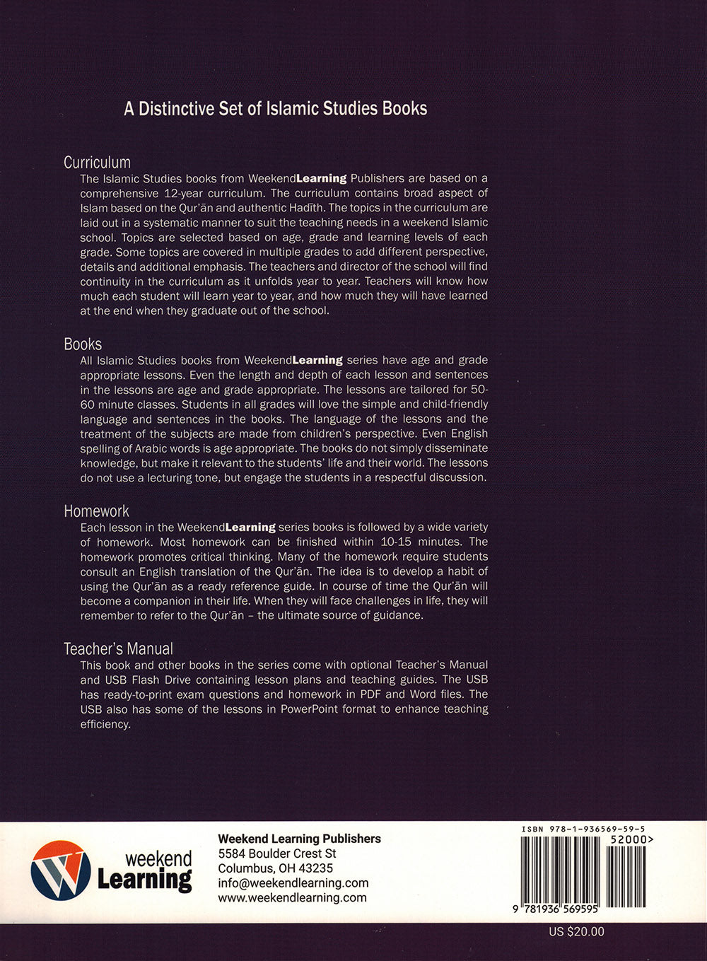 Weekend Learning Islamic Studies Textbook Level 3