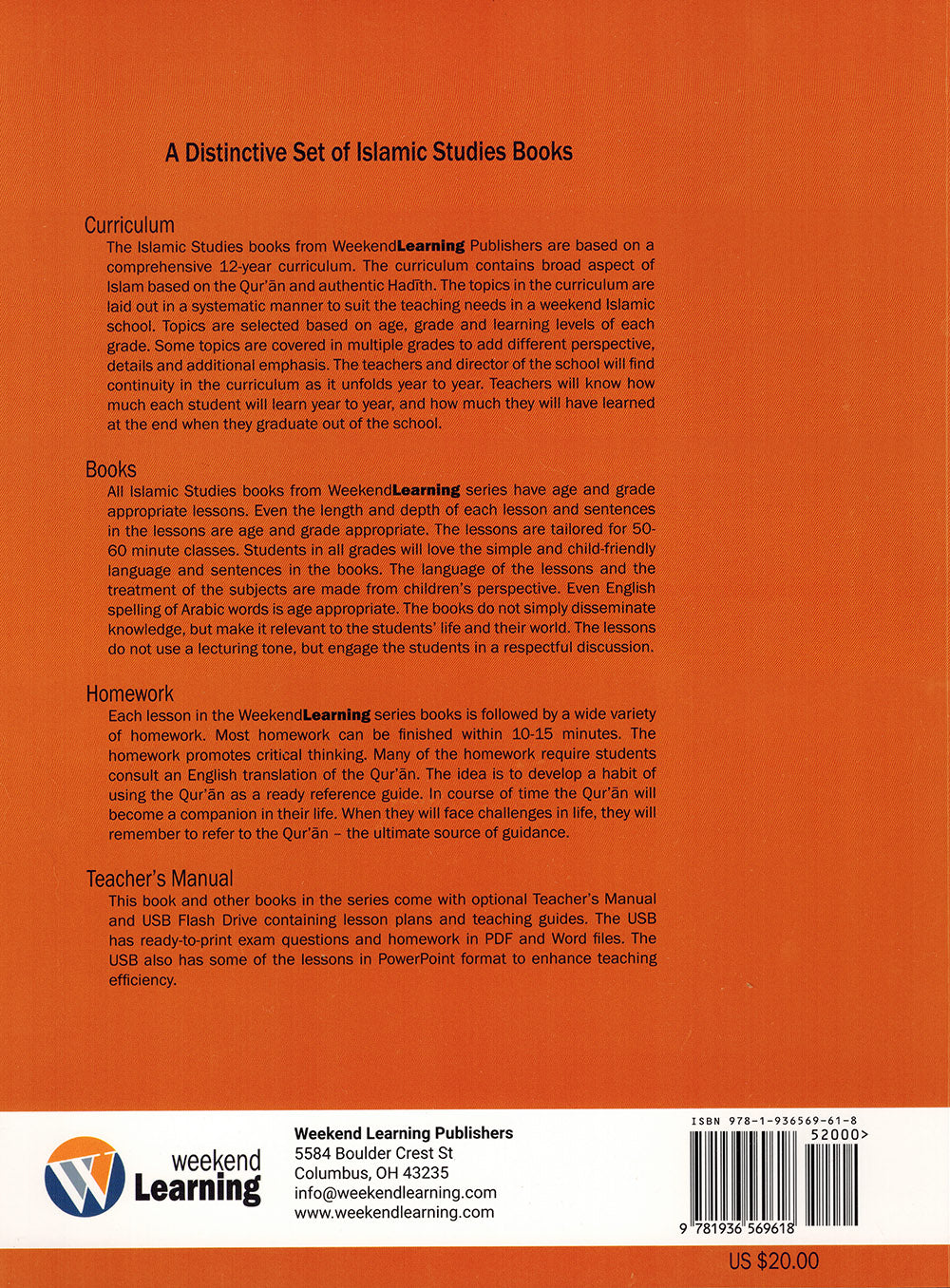Weekend Learning Islamic Studies Textbook Level 5
