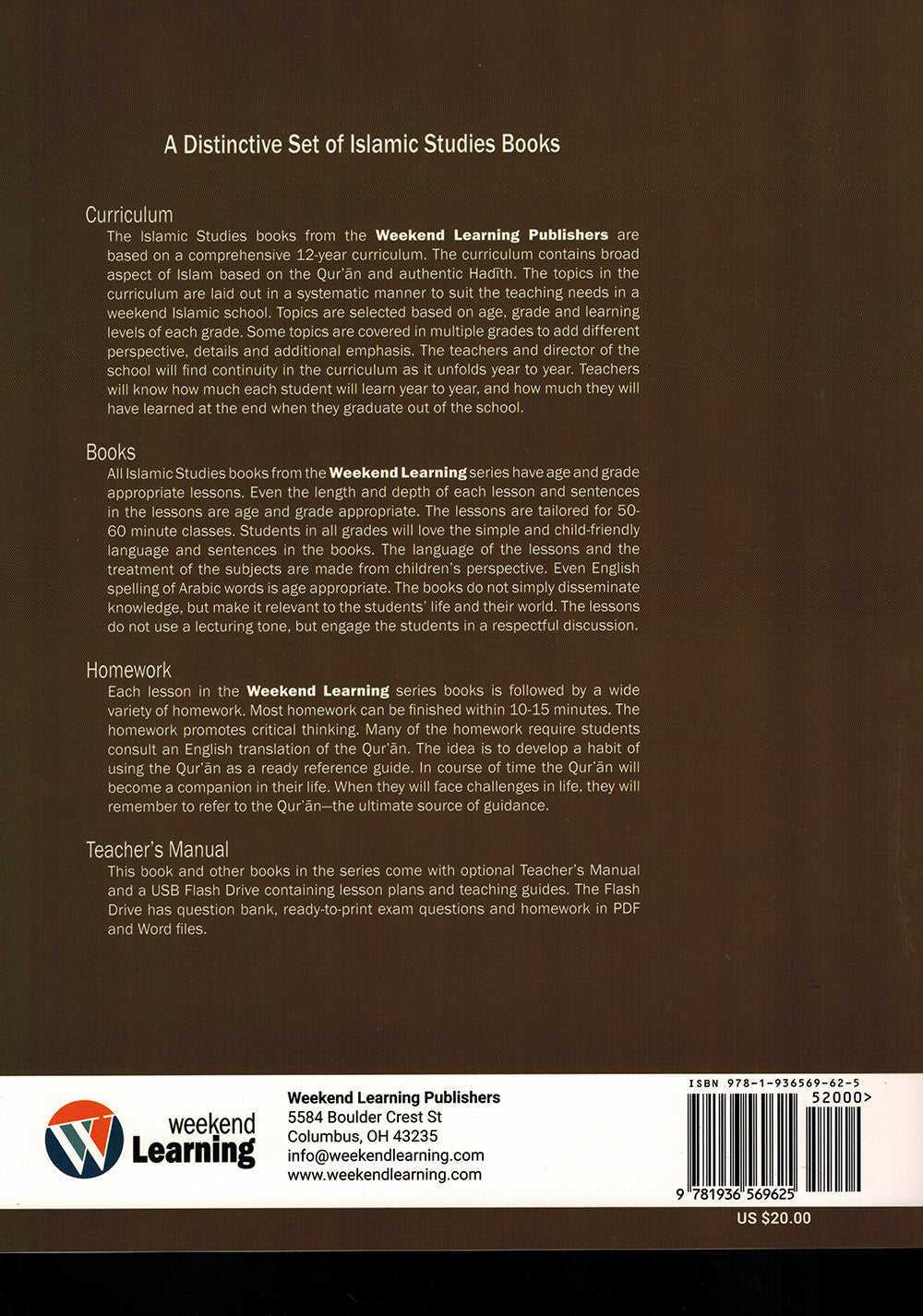 Weekend Learning Islamic Studies Textbook Level 6