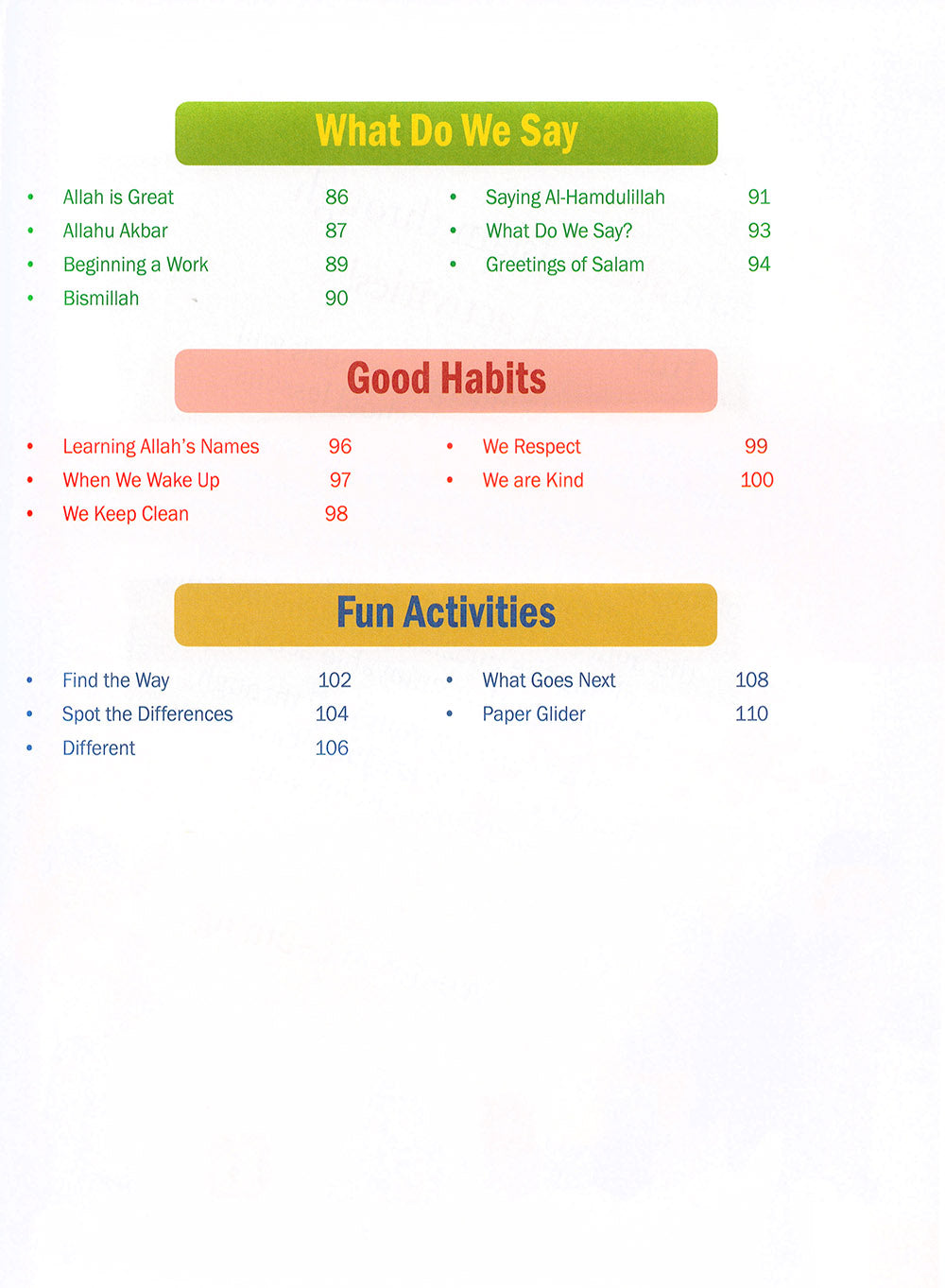 Weekend Learning Islamic Studies Textbook Level Junior K