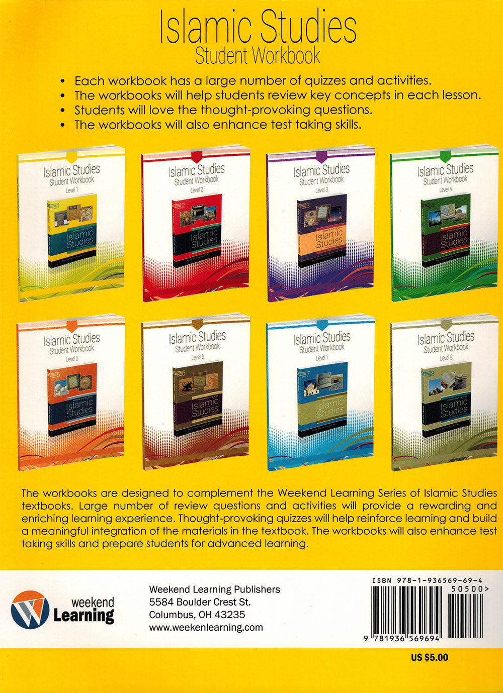 Weekend Learning Islamic Studies Workbook Level 1