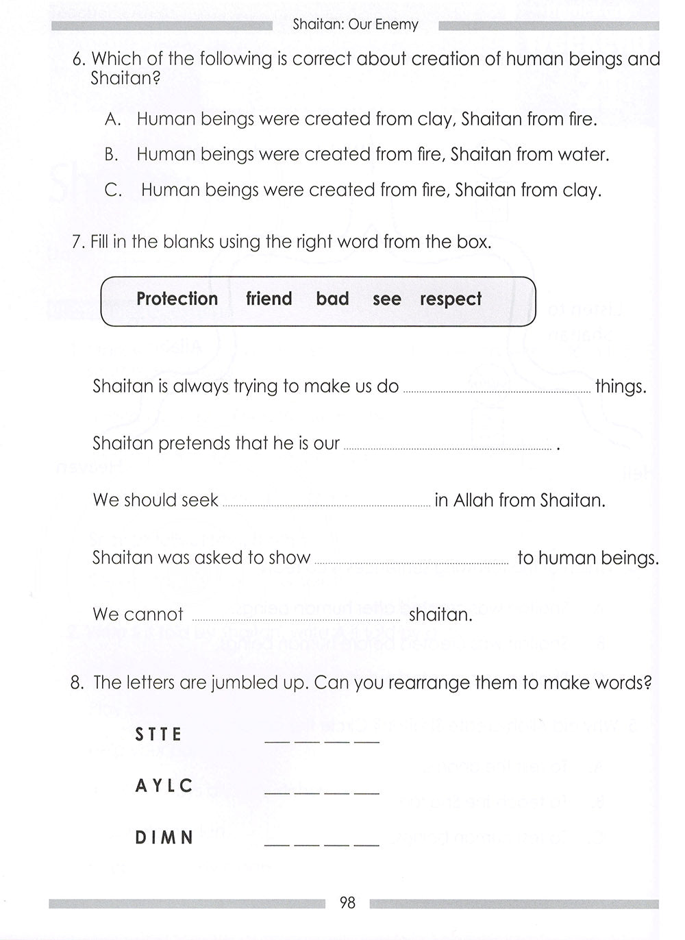 Weekend Learning Islamic Studies Workbook Level 1