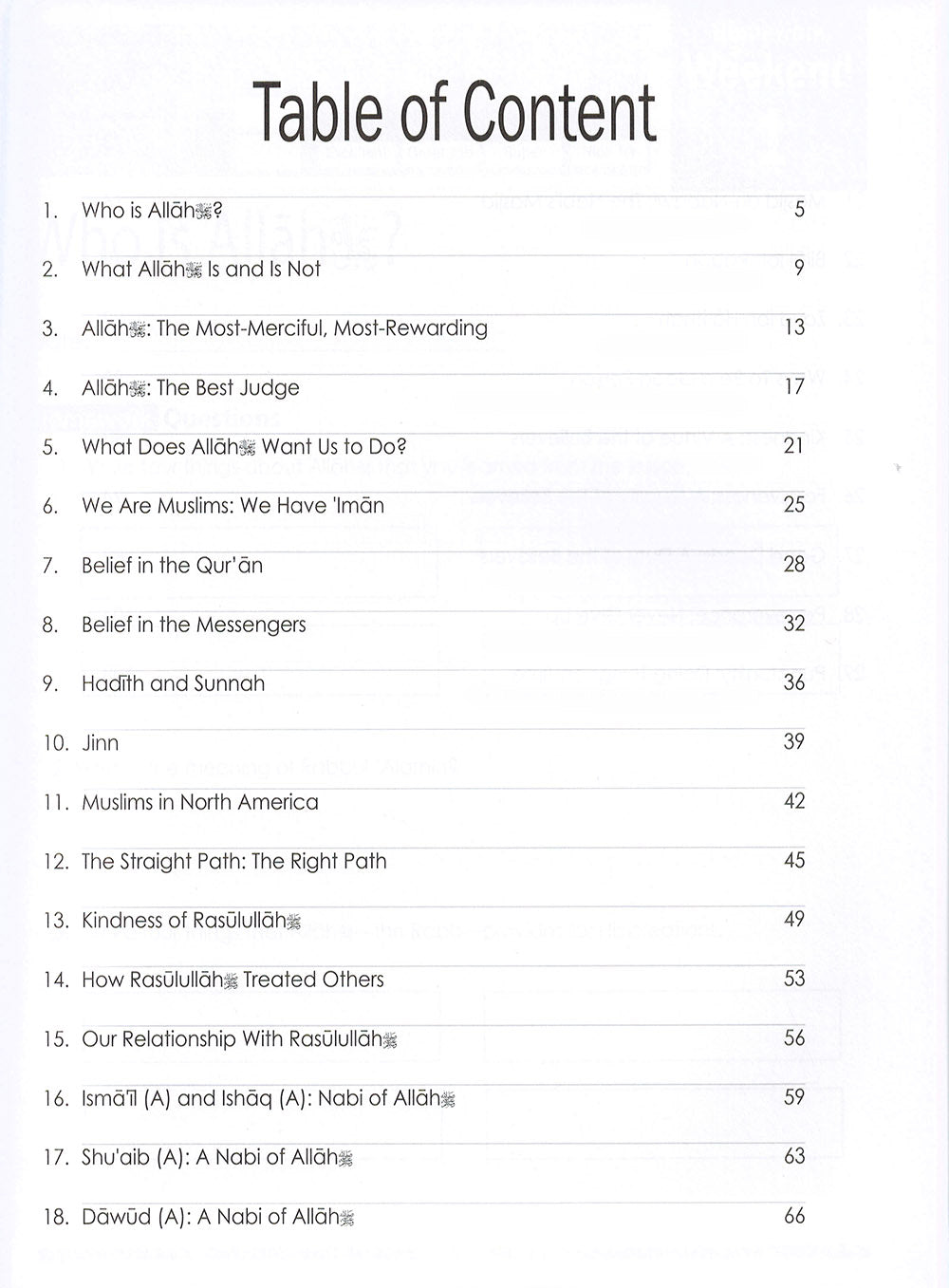 Weekend Learning Islamic Studies Workbook Level 3