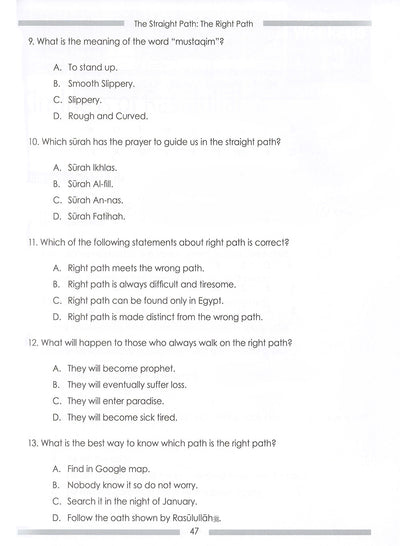 Weekend Learning Islamic Studies Workbook Level 3