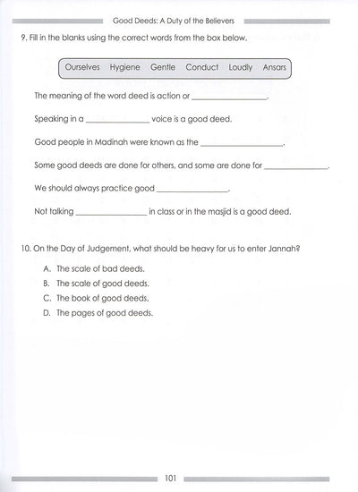 Weekend Learning Islamic Studies Workbook Level 3