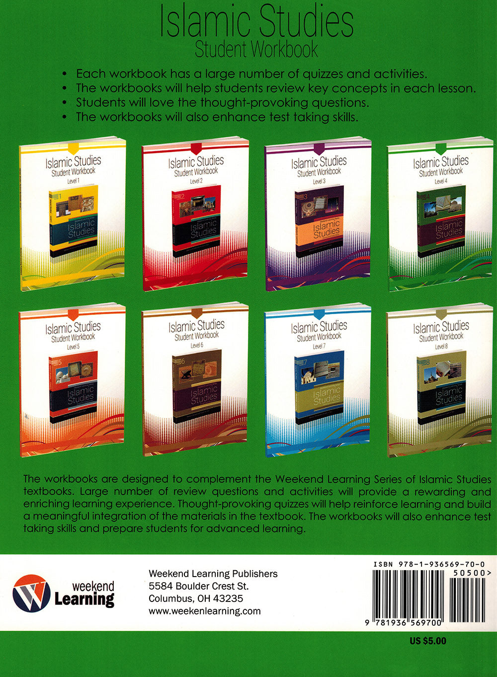 Weekend Learning Islamic Studies Workbook Level 4