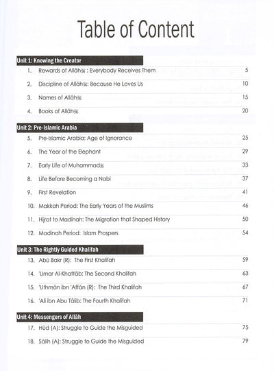 Weekend Learning Islamic Studies Workbook Level 4