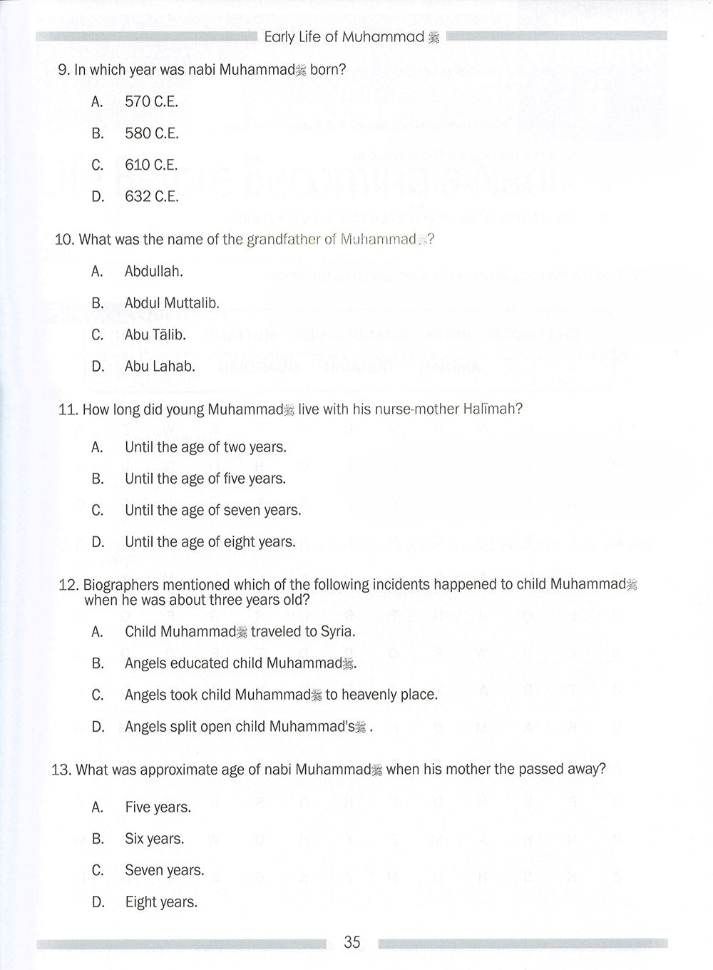 Weekend Learning Islamic Studies Workbook Level 4