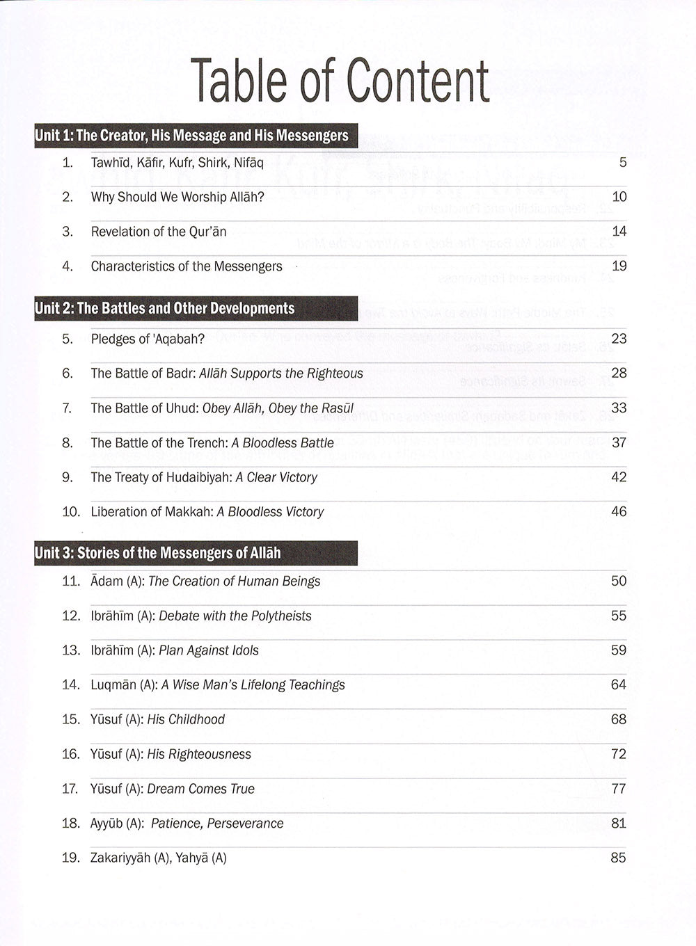 Weekend Learning Islamic Studies Workbook Level 5