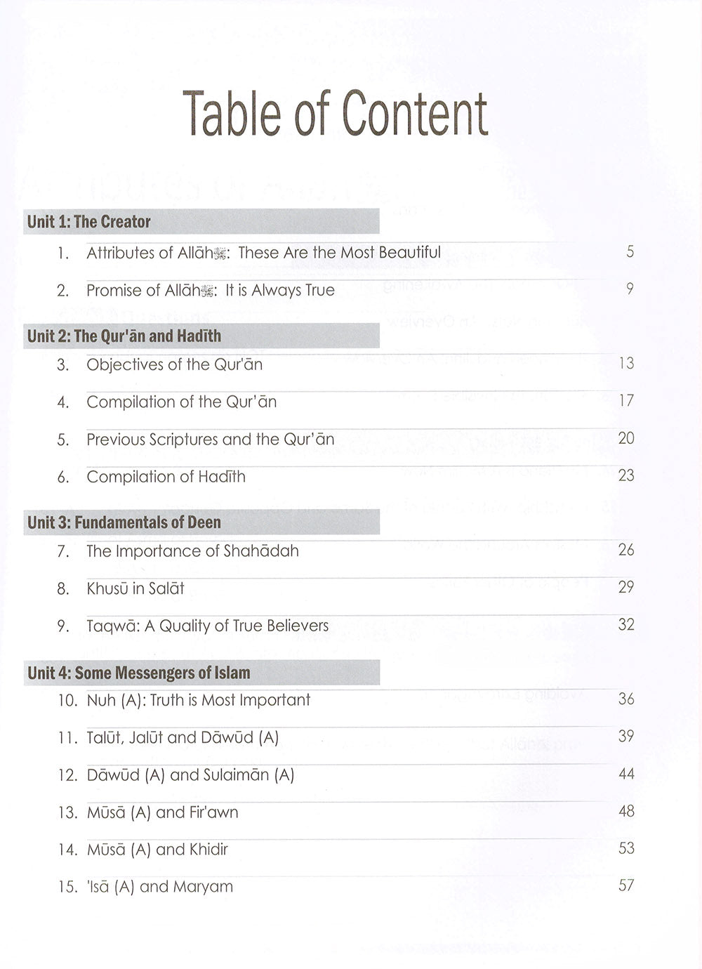 Weekend Learning Islamic Studies Workbook Level 6