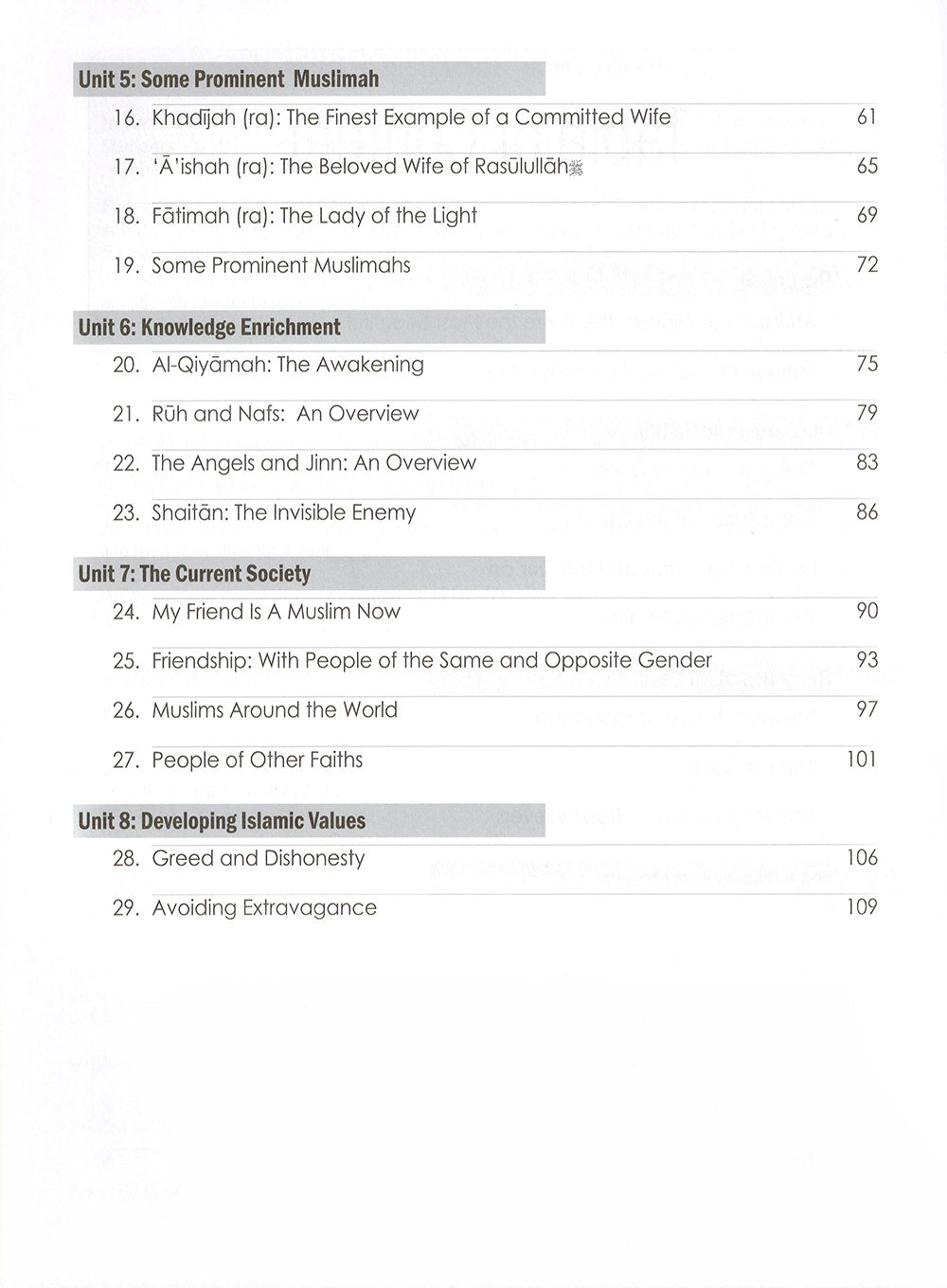 Weekend Learning Islamic Studies Workbook Level 6