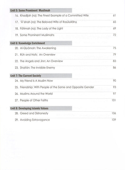 Weekend Learning Islamic Studies Workbook Level 6