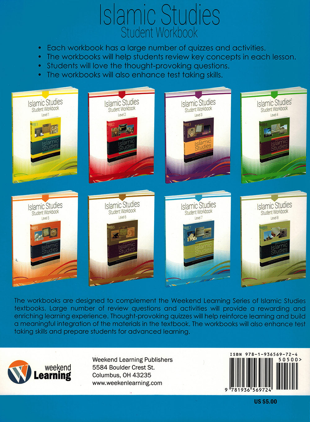 Weekend Learning Islamic Studies Workbook Level 7