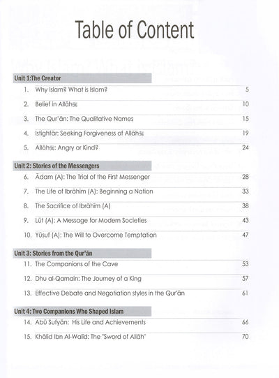 Weekend Learning Islamic Studies Workbook Level 7