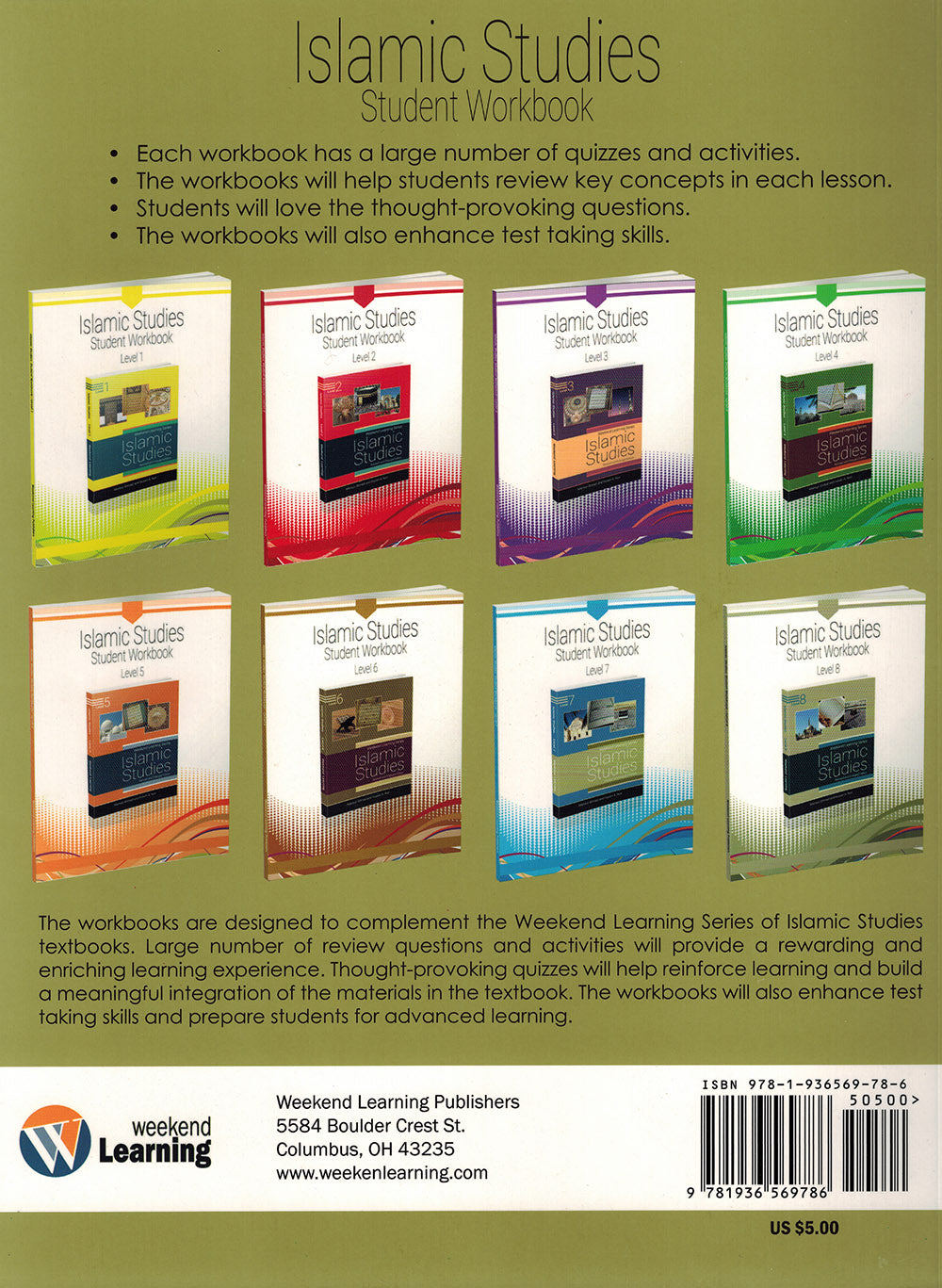 Weekend Learning Islamic Studies Workbook Level 8