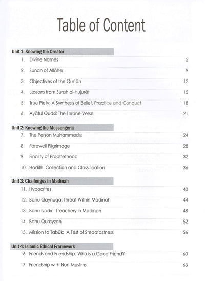 Weekend Learning Islamic Studies Workbook Level 8