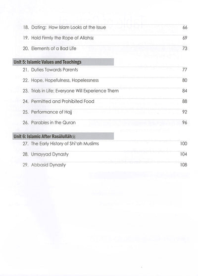Weekend Learning Islamic Studies Workbook Level 8
