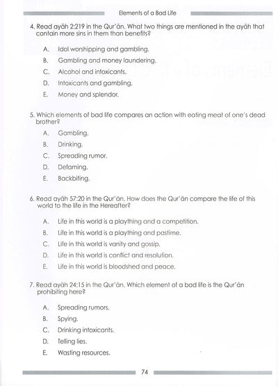 Weekend Learning Islamic Studies Workbook Level 8