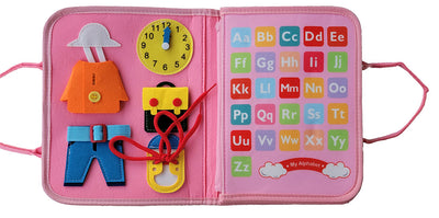 Montessori Educational Activity Bag for Toddlers - Girls
