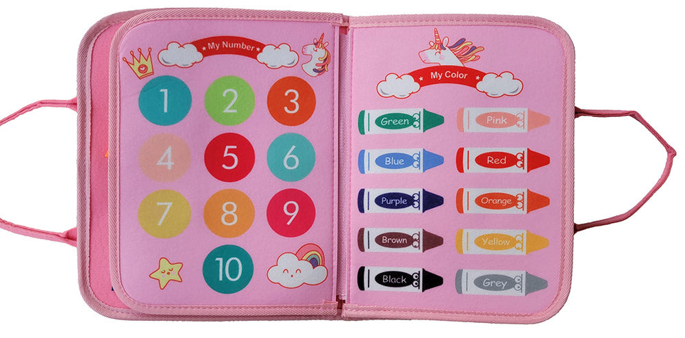 Montessori Educational Activity Bag for Toddlers - Girls