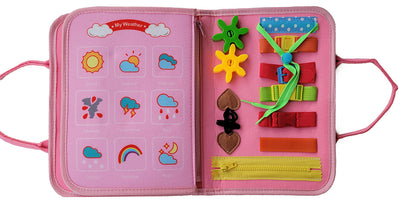 Montessori Educational Activity Bag for Toddlers - Girls