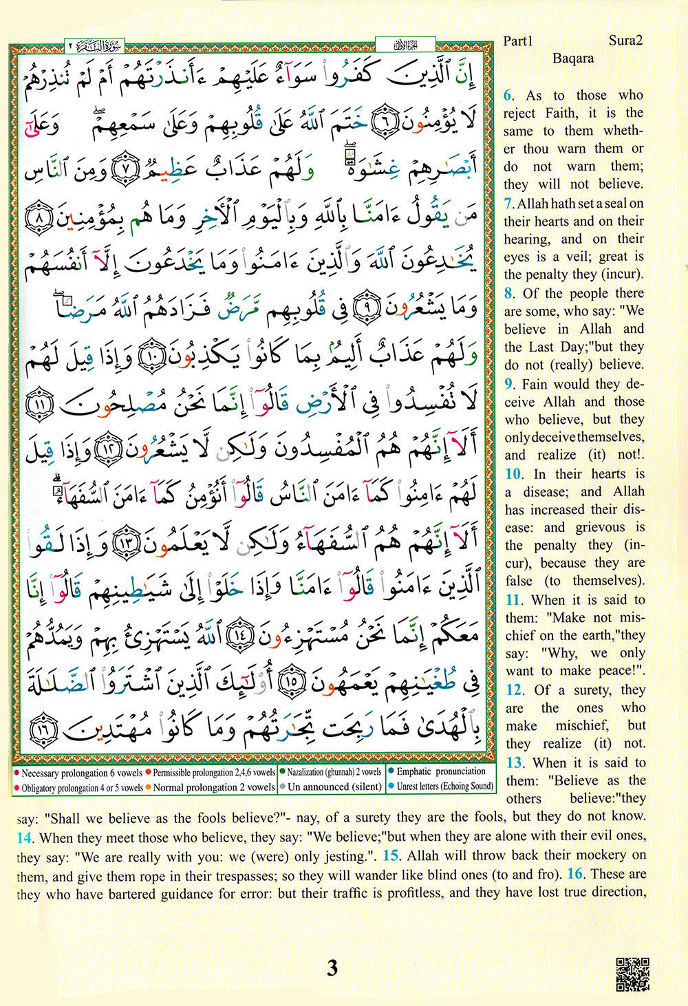 Tajweed Quran With Meaning Translation in English (7x10 in)