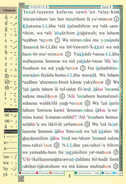 Tajweed Quran With Meaning Translation and Transliteration in English (7x10 in)