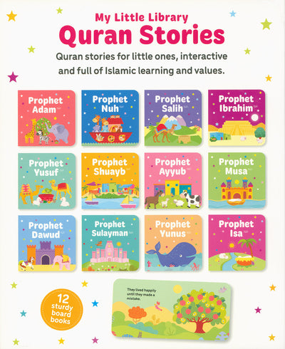 My Little Library Quran Stories - Set of 12 Sturdy Board Books